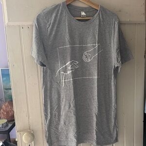 Cat Paw & Human Hand Tshirt